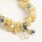 Earth's Jewels Semi-Precious Honey Jade Naturel Jasper Yellow Bracelet 2-Strand, Butterfly Charm